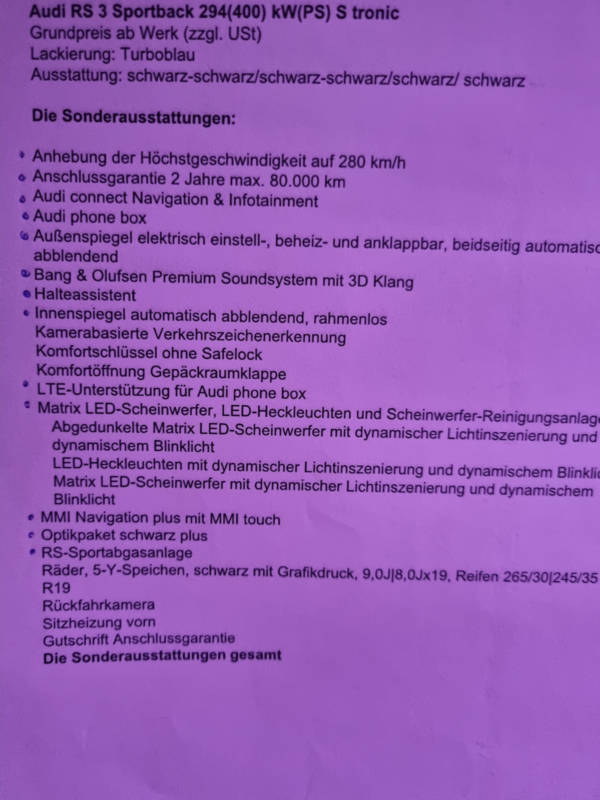 Der große Audi RS3 8Y-Thread
