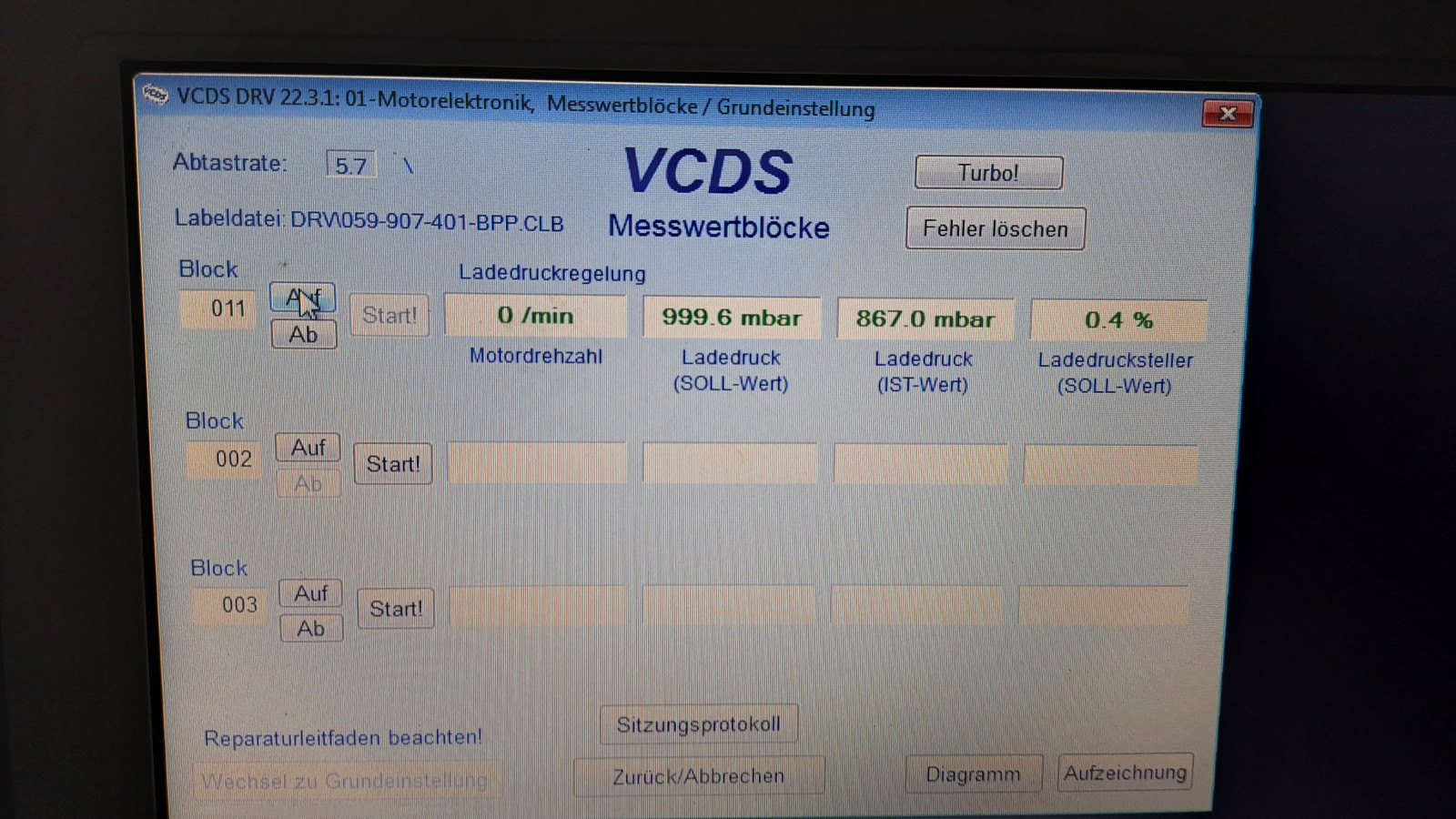 Audi A6 4F 2.7 TDi ist im Notlauf ohne Fehlermeldung