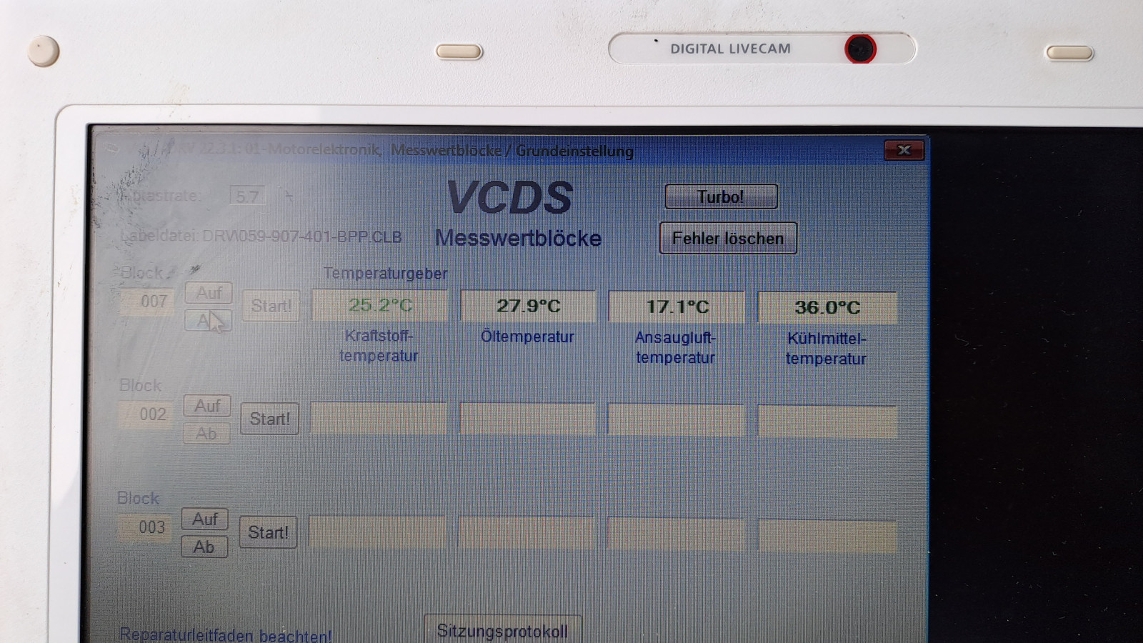 Audi A6 4F 2.7 TDi ist im Notlauf ohne Fehlermeldung