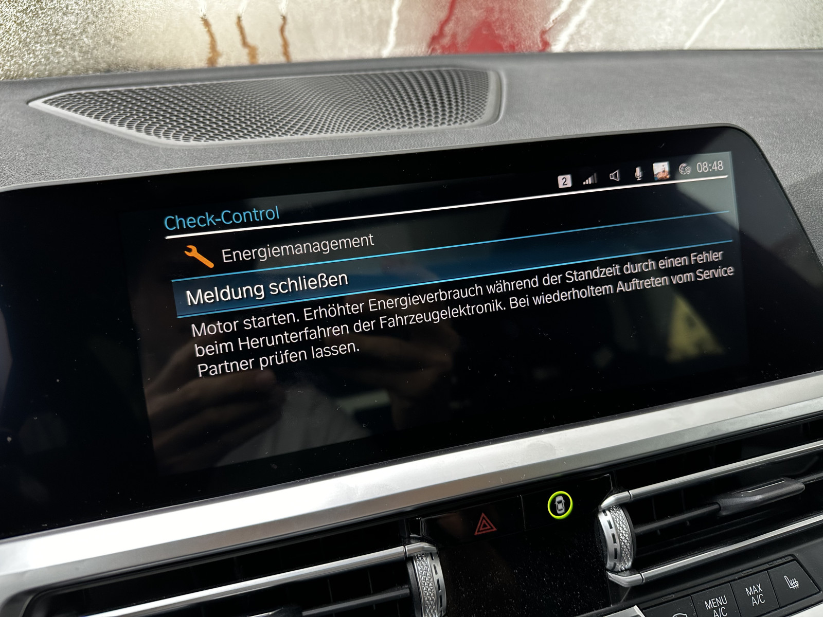 Fehlermeldung Energiemanagement im 330e