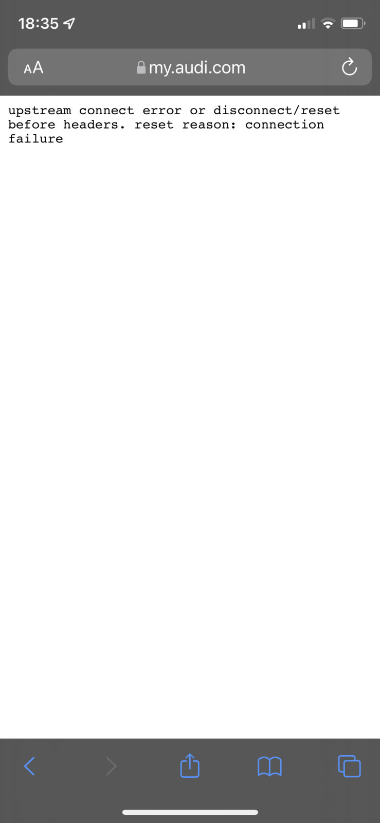 MyAudi App/Audi Connect Fehlermeldungen & Probleme