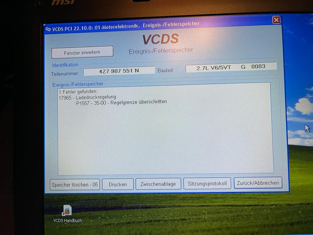 Audi Allroad 2.7t Fehlercode P1857 / P1556