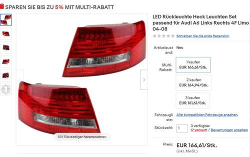 Limo Rückleuchten LED