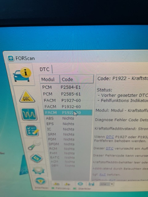 Additivtank - Fehlermeldung erscheint nach nur 9.000 km wieder und lässt sich nicht löschen