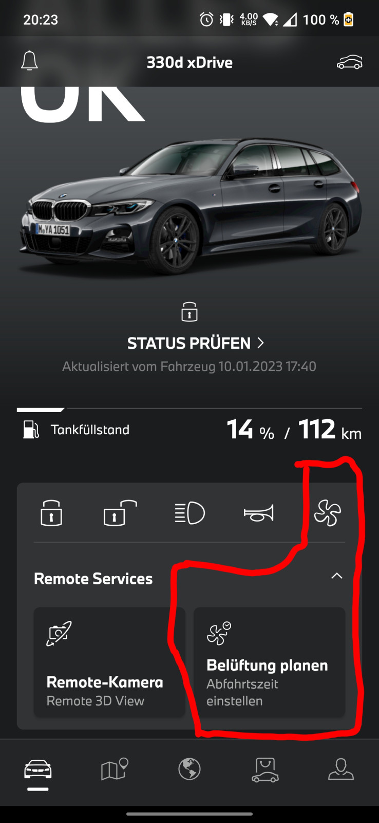Luftklappen hinter den Nieren beim G21 330xd