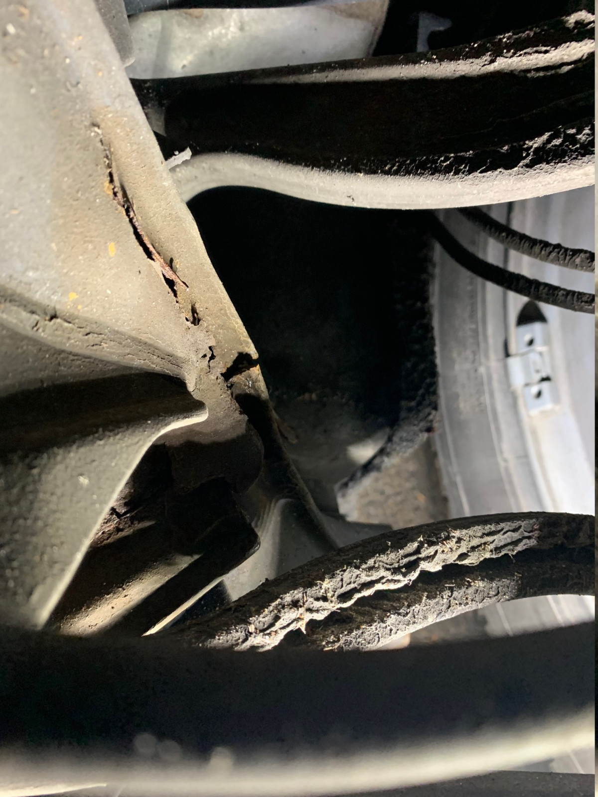 Hinterachse durchgerostet