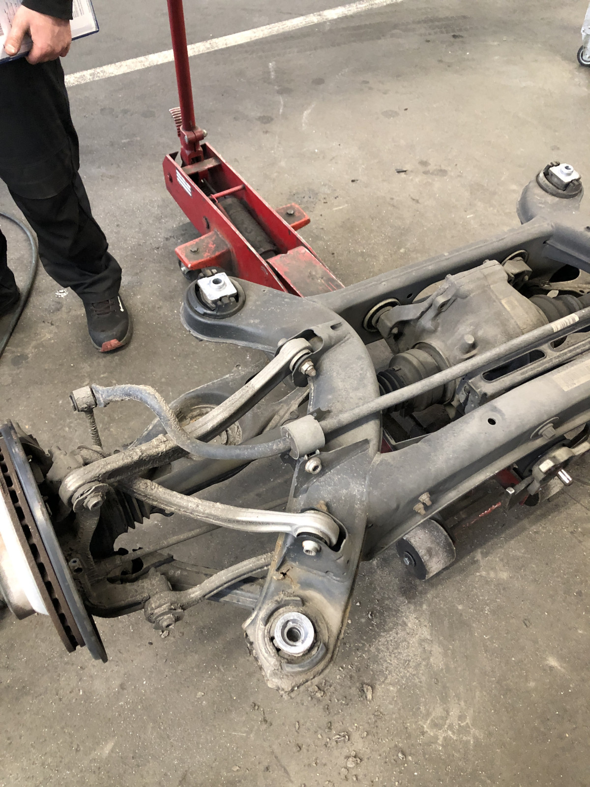 Hinterachse durchgerostet