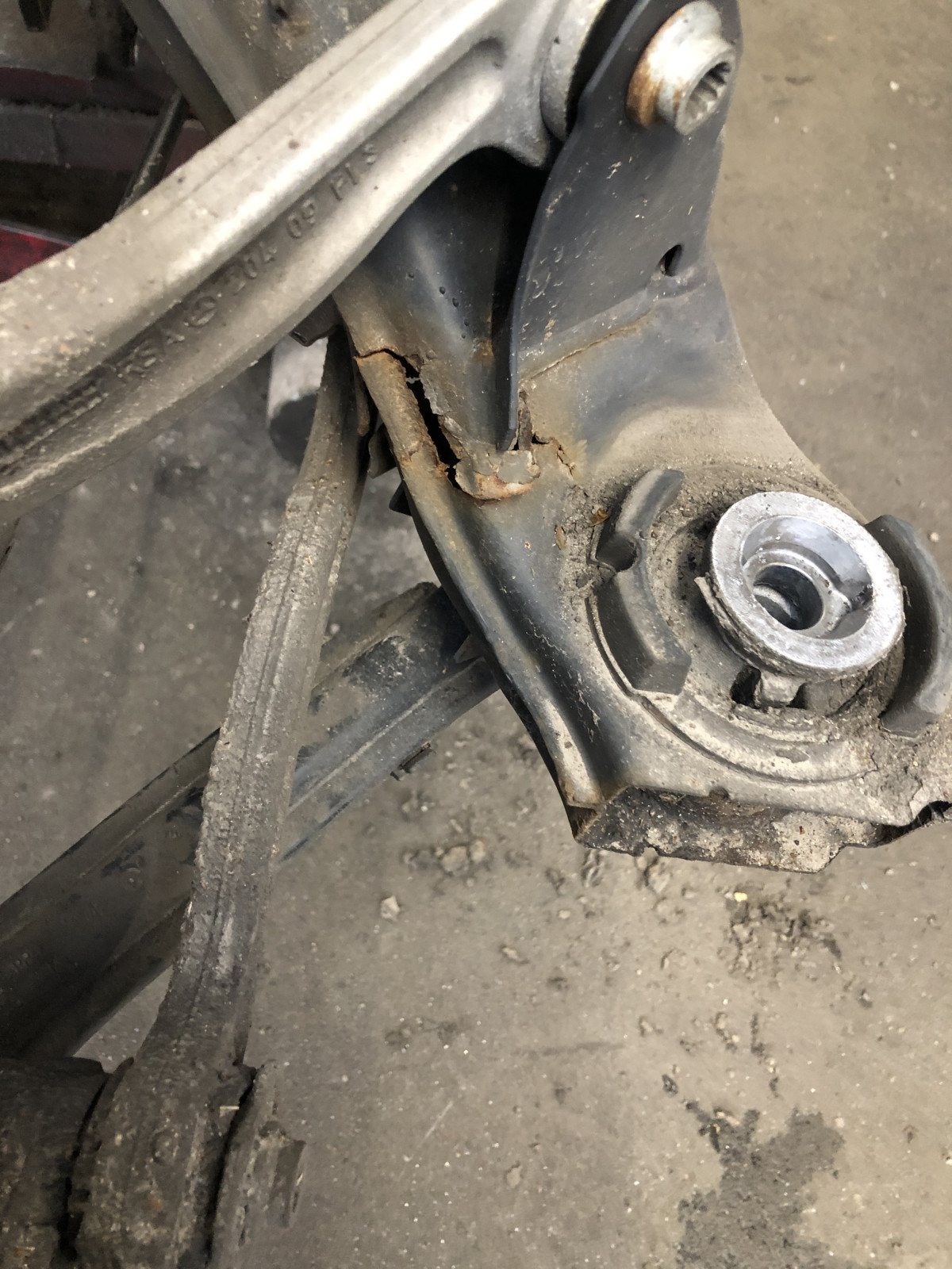 Hinterachse durchgerostet