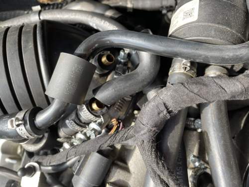 Schlauch an beiden Schellen gerissen