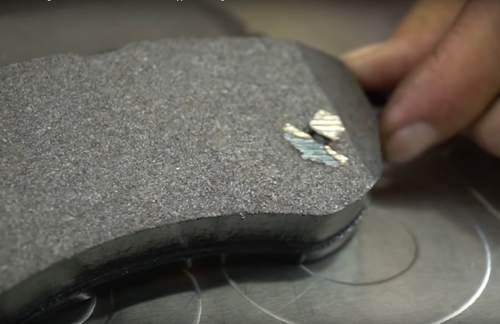 Fremdkörper Bremsbelag