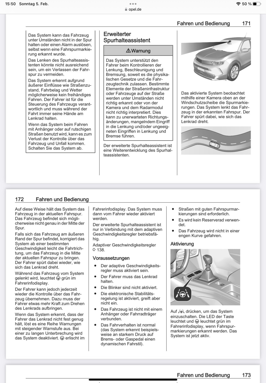 Mokka B Spurhalteassistent zieht plötzlich nach links?