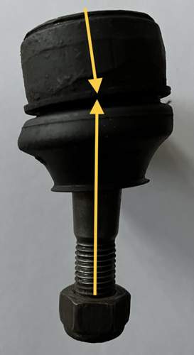 Spurstangenkopf schräg