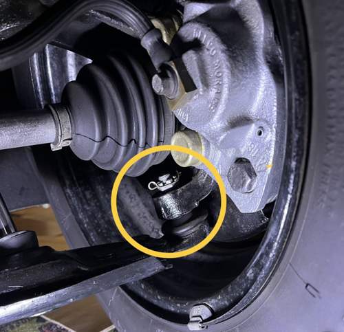 Kronenmutter mit Sicherungsklammer