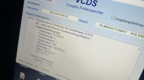 Fehlerspeicher VCDS