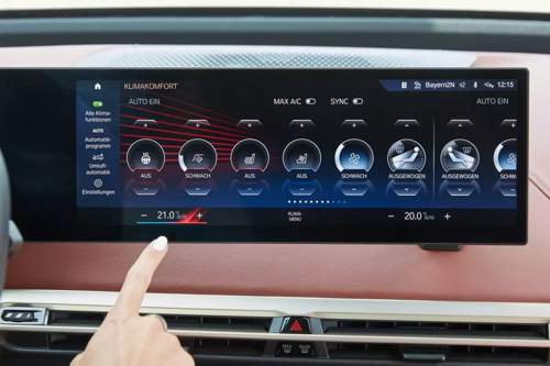 Klima mit touchen und swipen