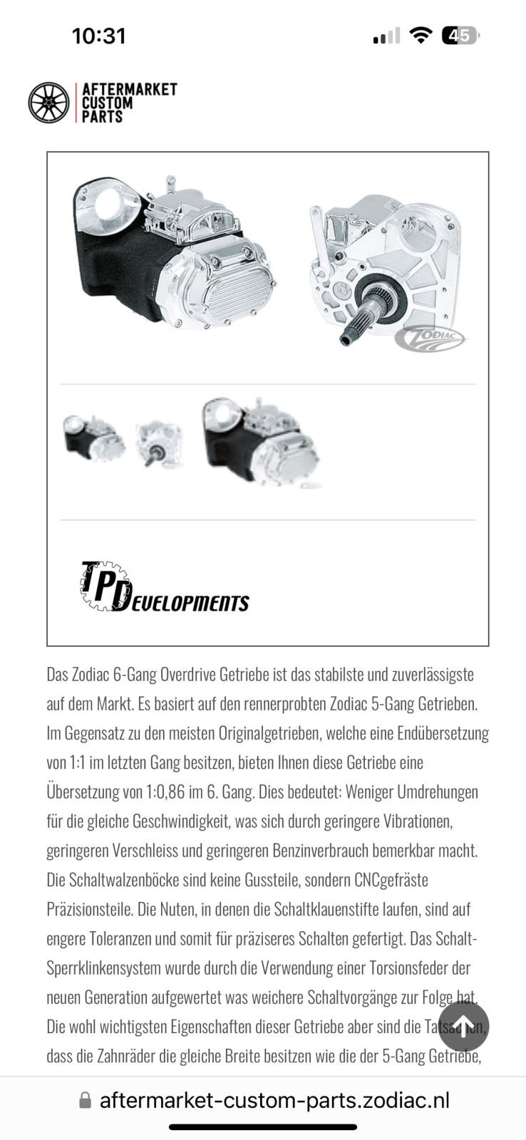 Riss Motorgehäuse Evo