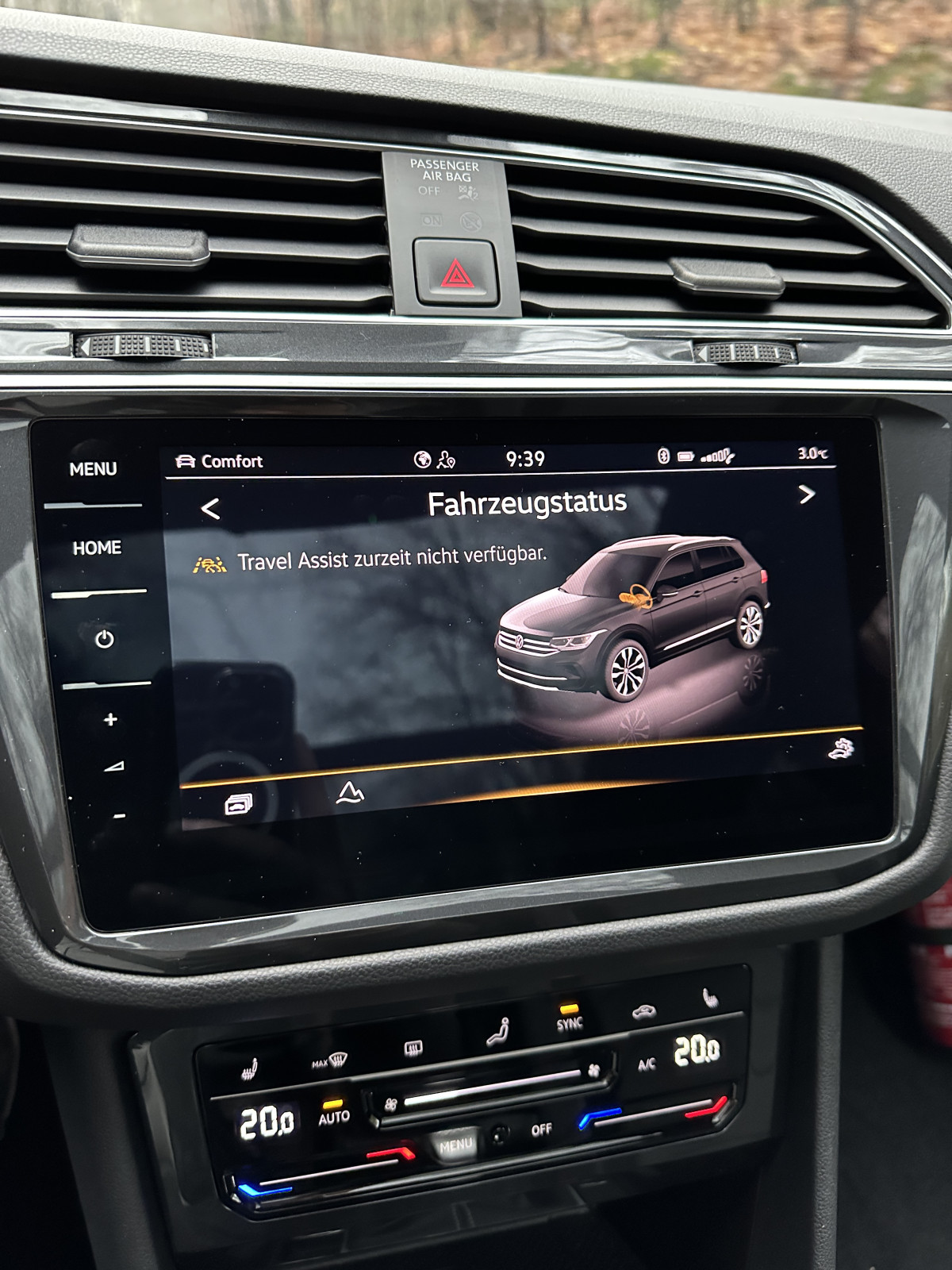 Fehlermeldung Travel Assist nicht verfügbar