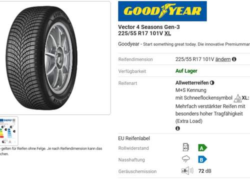 Goodyear Vector, 4season