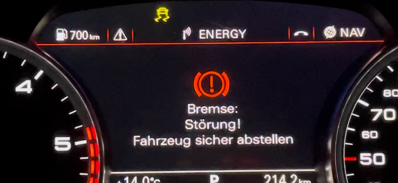 Ausfall des Systeme nach Braking-Guard-Eingriff