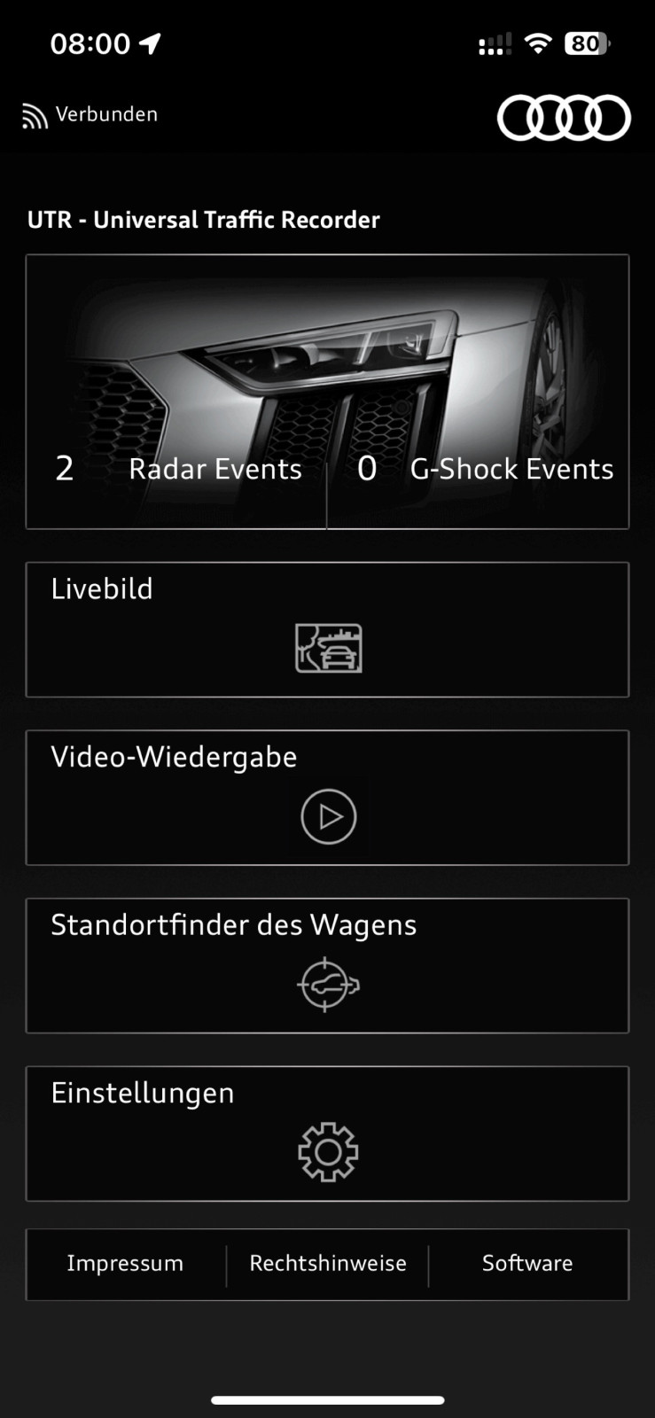 Hat wer den Audi Universal Traffic Recorder im e-tron GE verbaut?