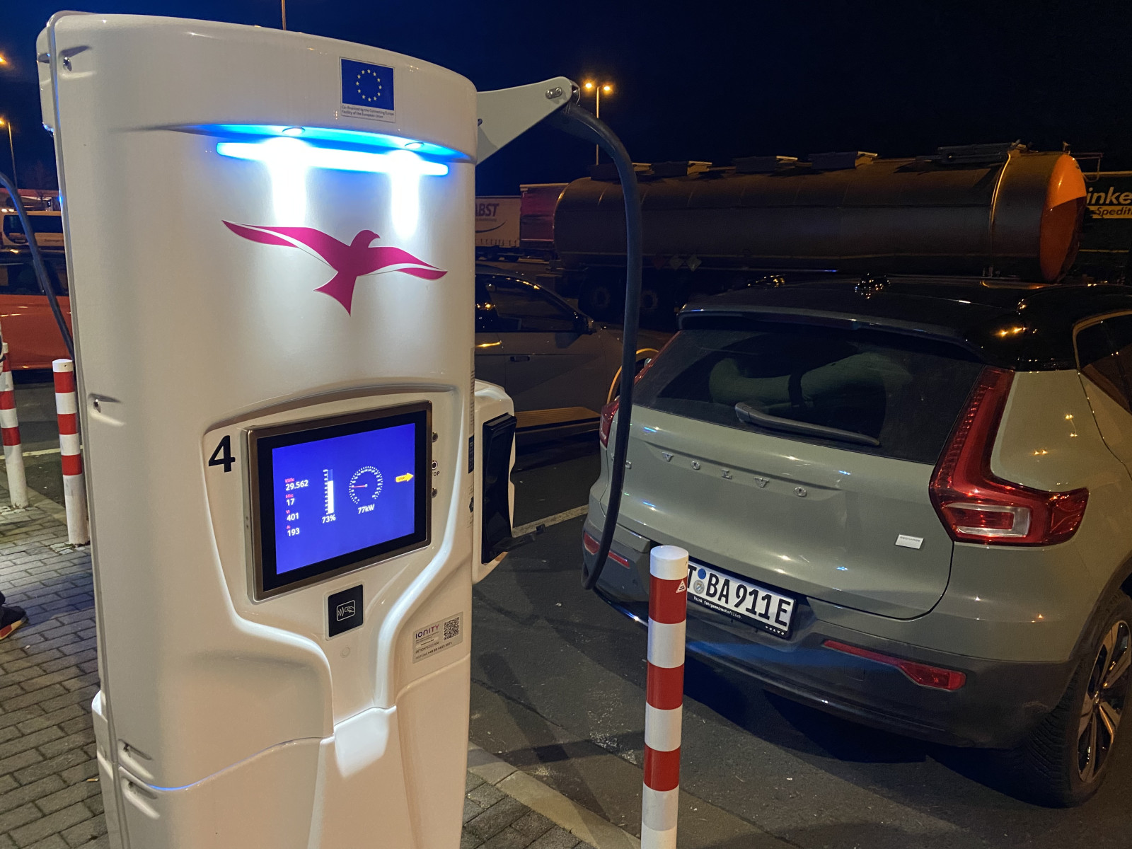 Ladeleistung erreicht keine 150kw