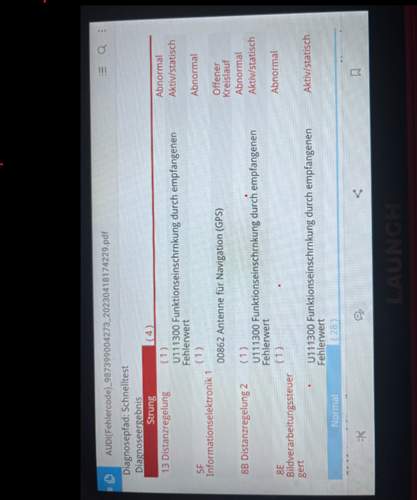 Audi-a6-4g-fehlercode