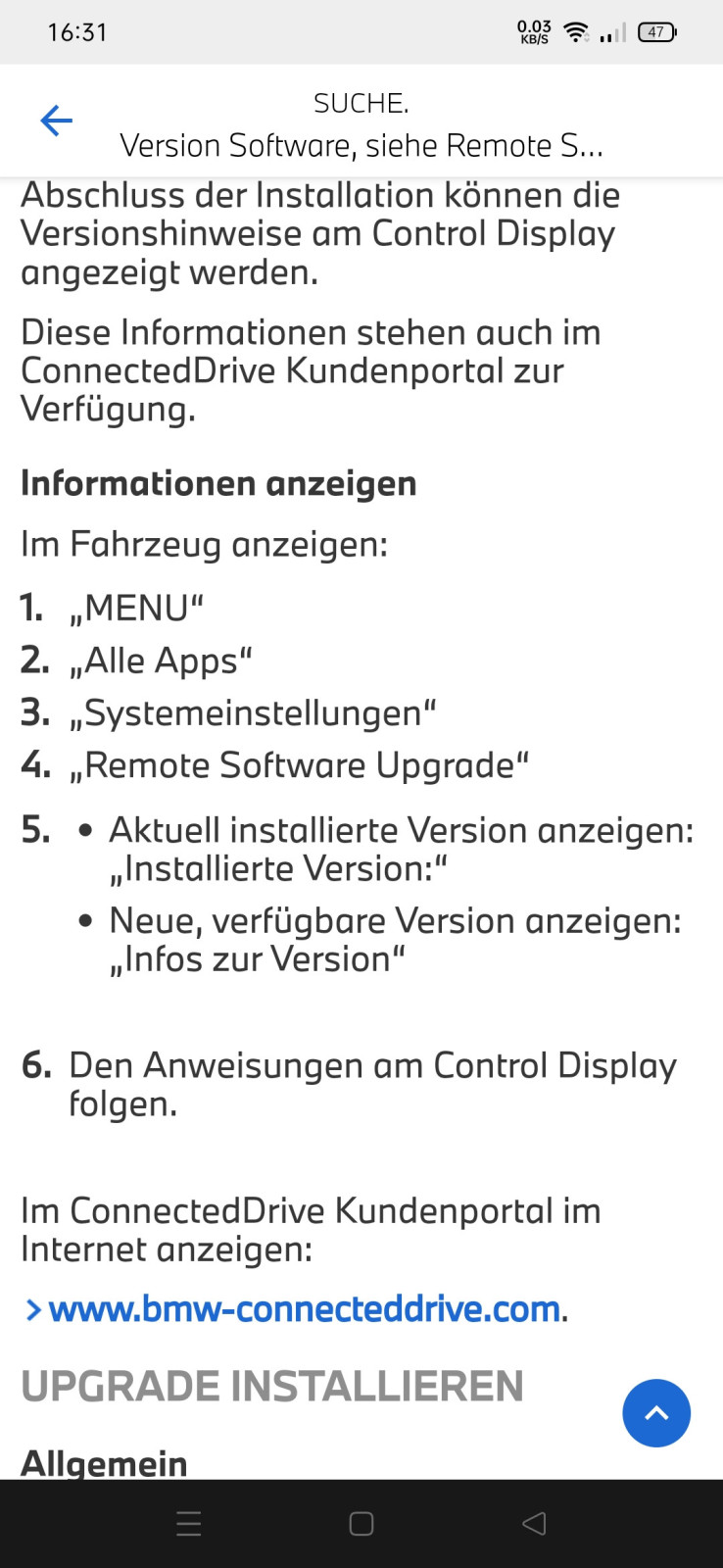 Remote Software Upgrade