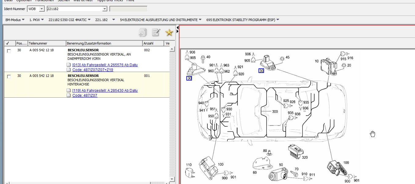 Federbeine am W221 erneuern