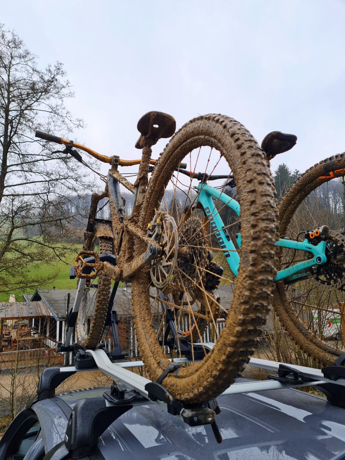 Nach dem Mountain Biking, konnte nicht abwaschen