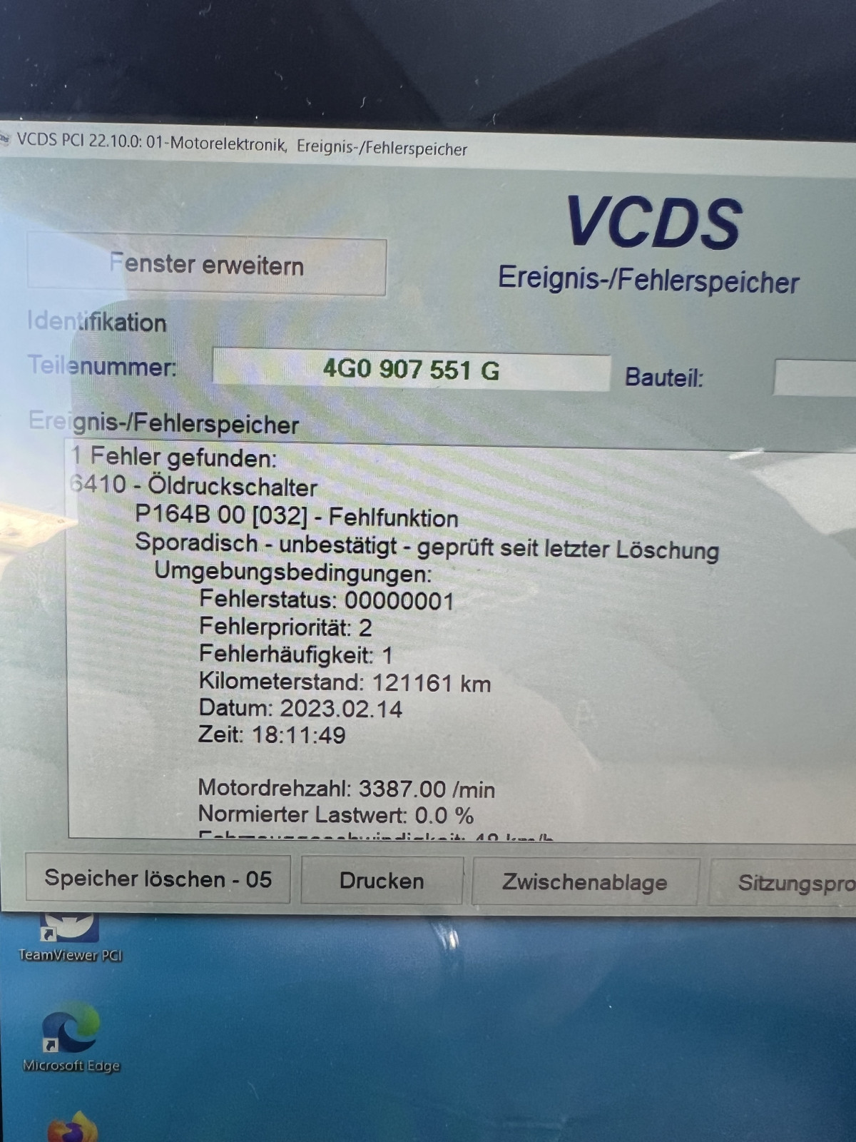 3,0 TFSI - Öldruckschalter