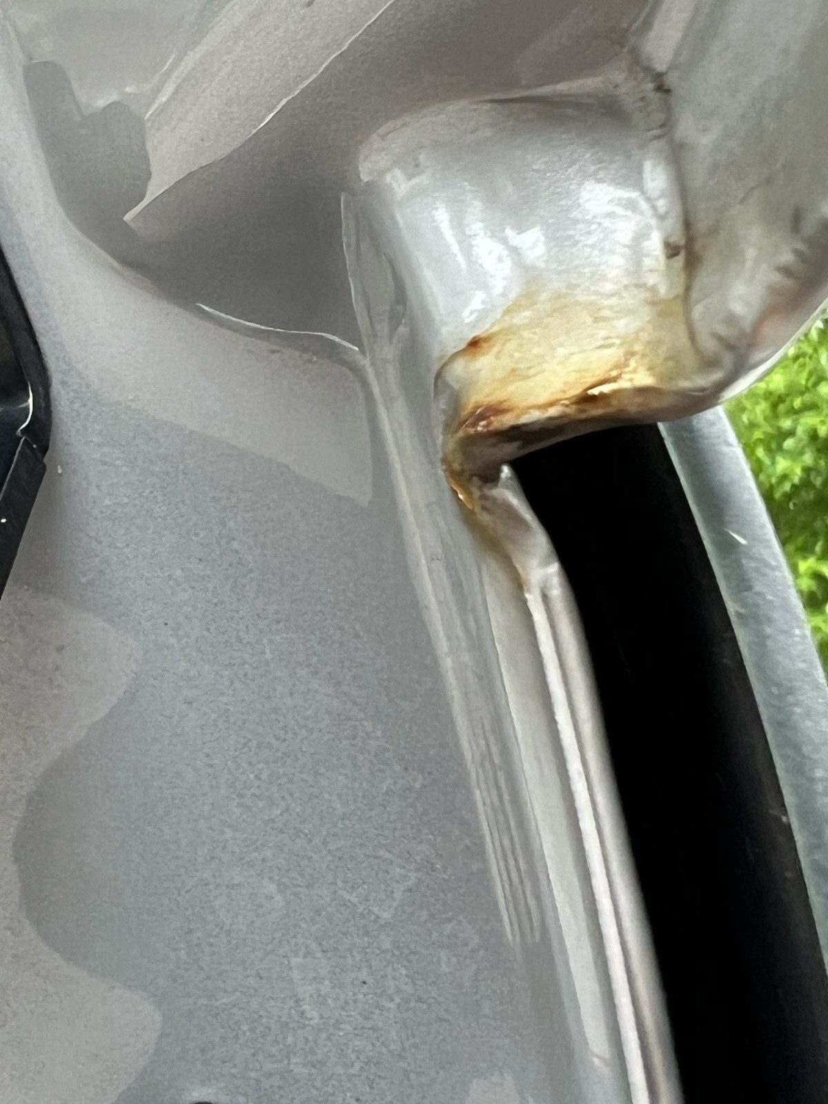 Ist das Rost an der Heckklappe?