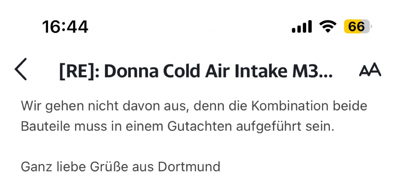 Auspuffanlage mit mehr Sound für den M3 G80 mit TÜV