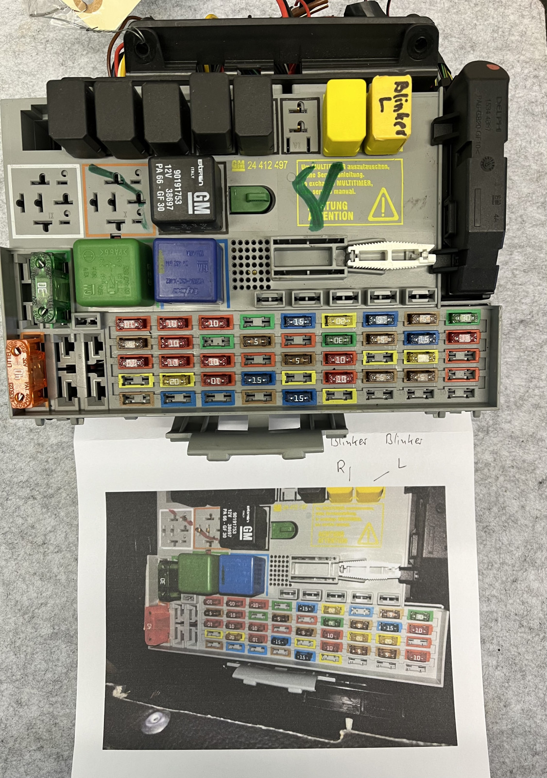Sicherung der Klimaanlage beim Astra G CC 1.6 springt raus