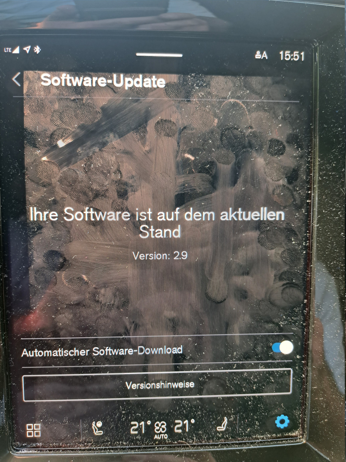 Software-Aktualisierung Android Automotive+Fahrzeug (ab MJ22) - Updates - aktuelle Version=2.13.3