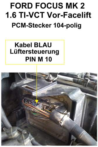 Ford Focus 1.6 Ti Kühlerlufter fehler P0480-64 - Sei...