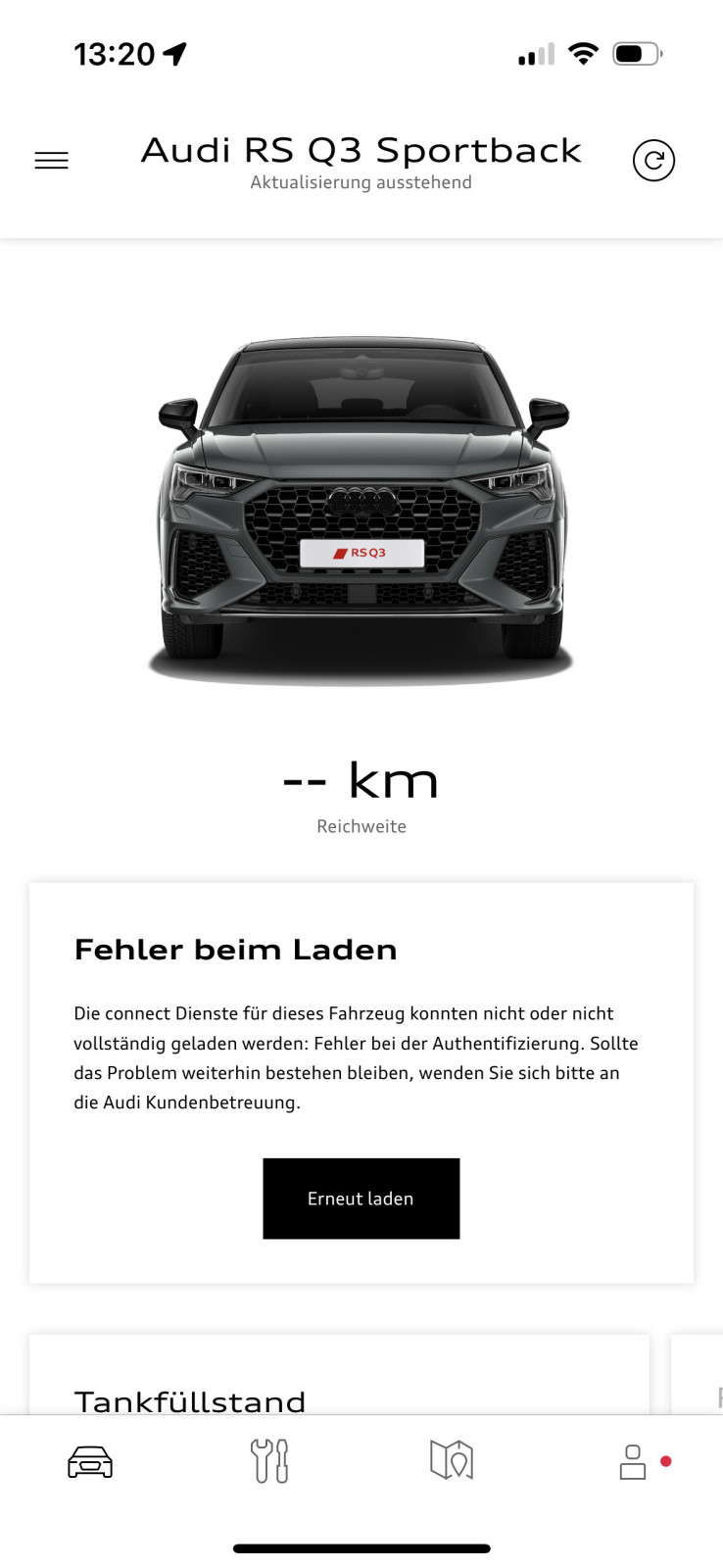 Myaudi app zusatzarbeiten