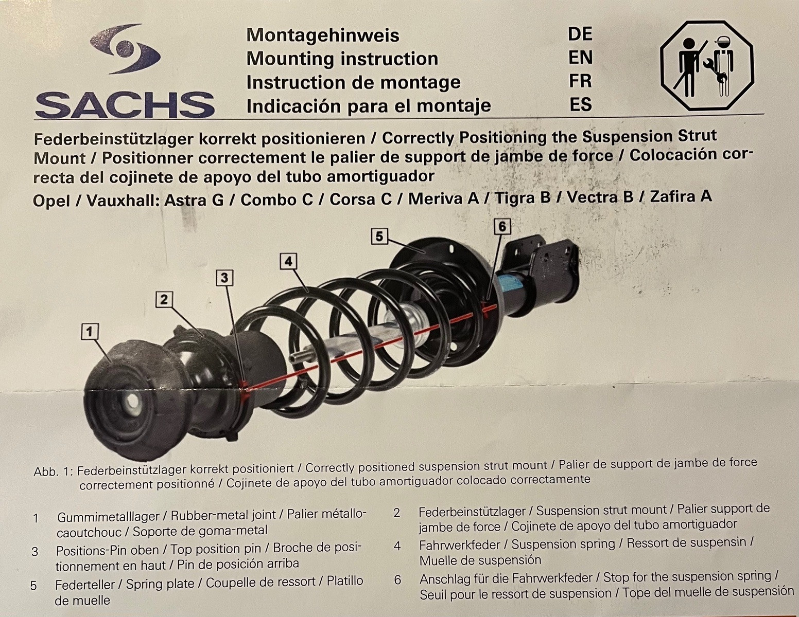 Montage Federbeine vorne