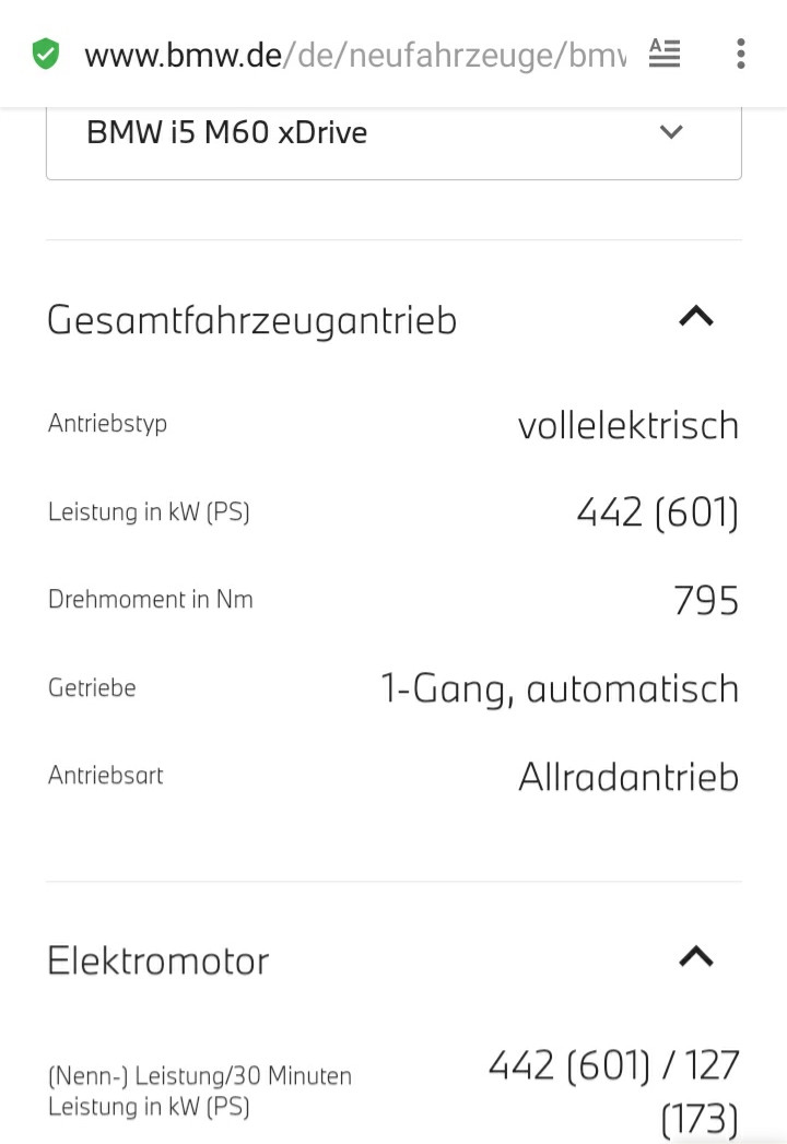 BMW i5 M60