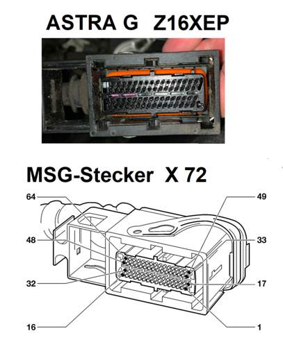 Pinnummerierung X 72