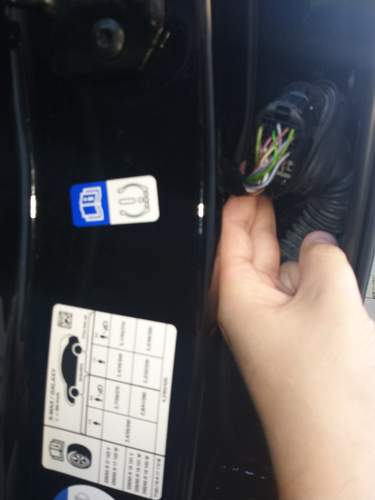 Säulenstecker von hinten