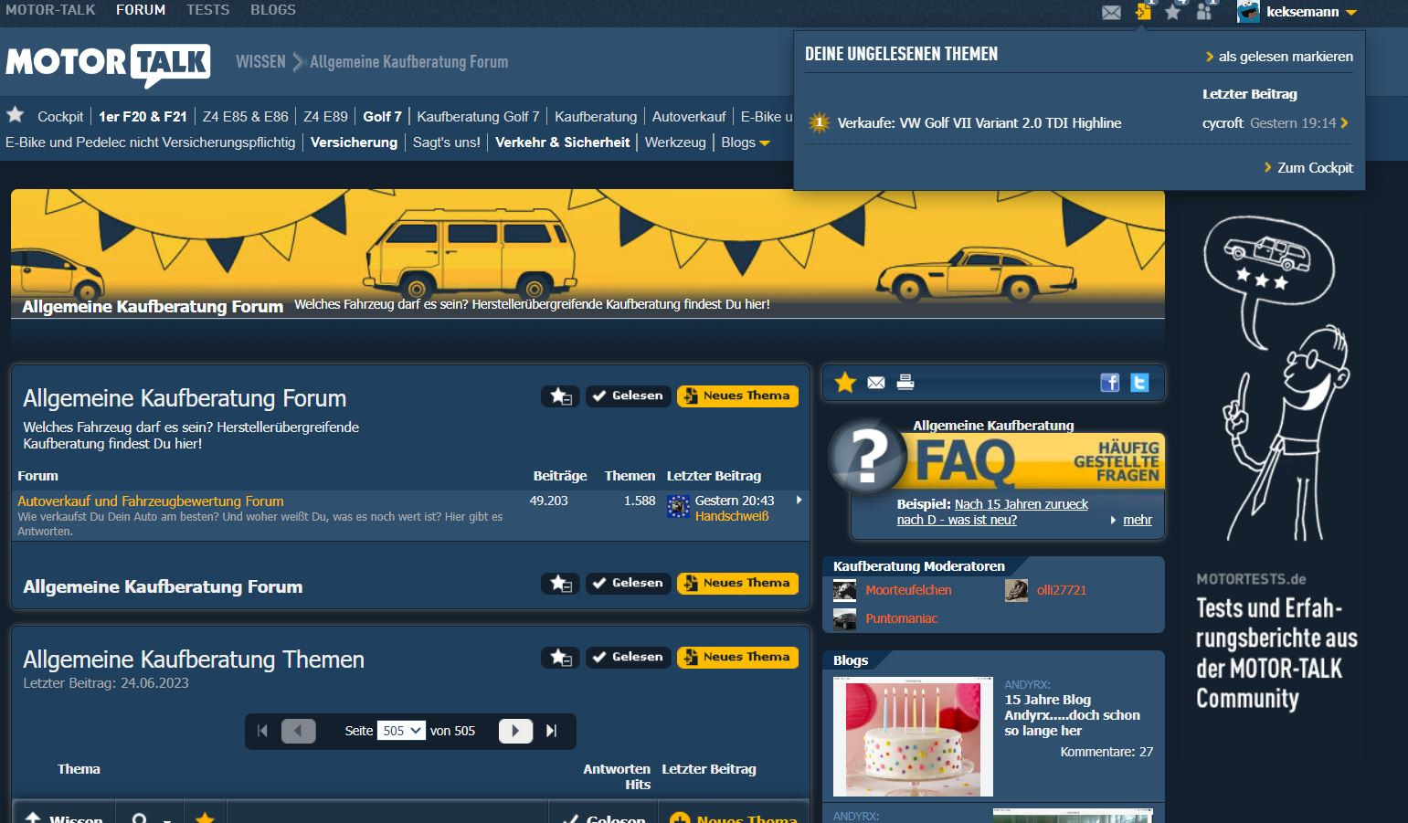 Als "DEINE UNGELESENEN THEMEN" verschwindet nicht - hier: verschobener Beitrag