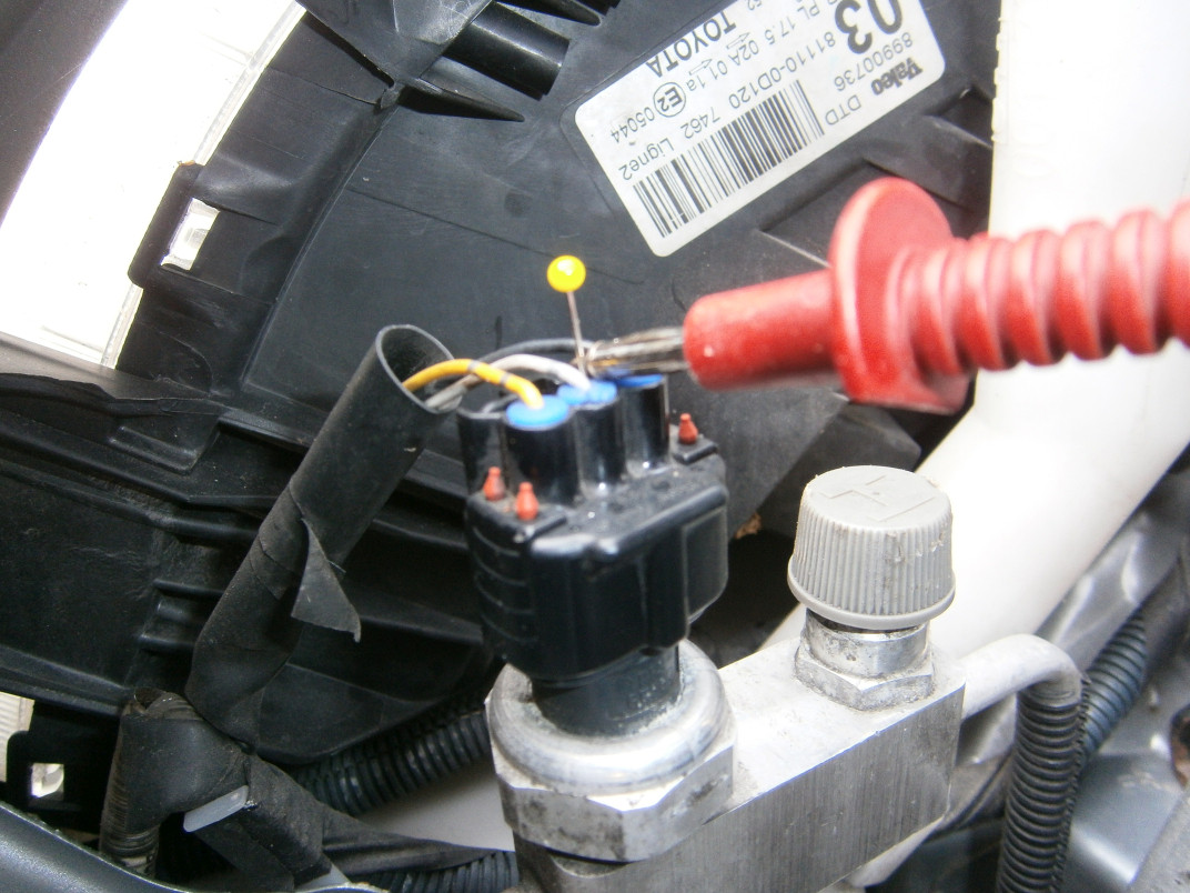 Yaris XP9 Beleuchtung Klimaanlage Temperaturregler defekt