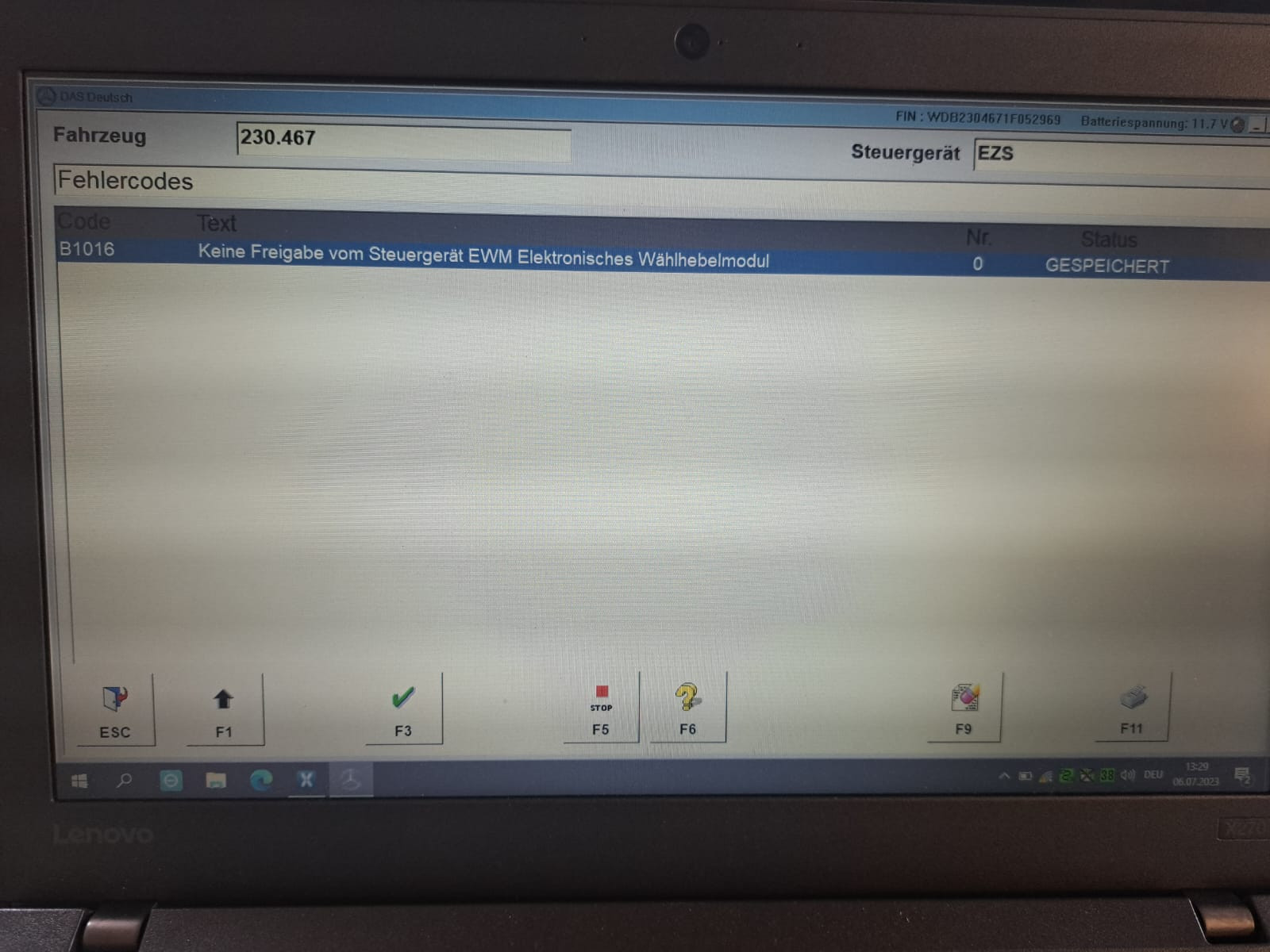 SL r230 350 2003, canbus Fehler, diverse