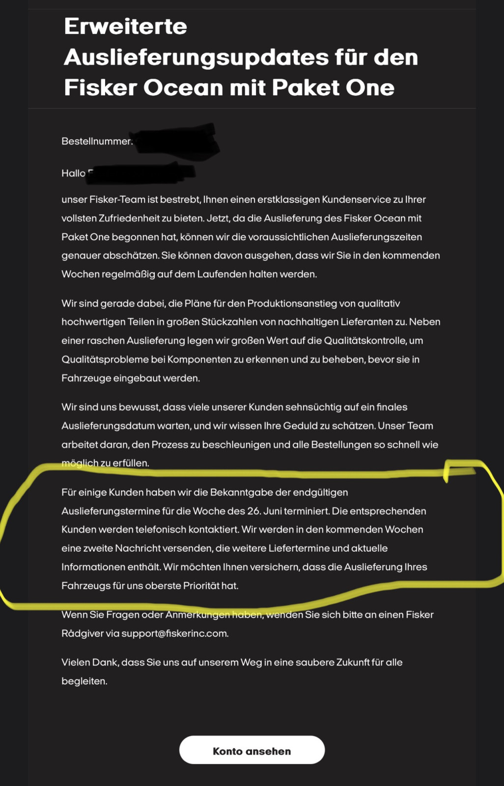 Fisker Ocean - wer hat noch Interesse?
