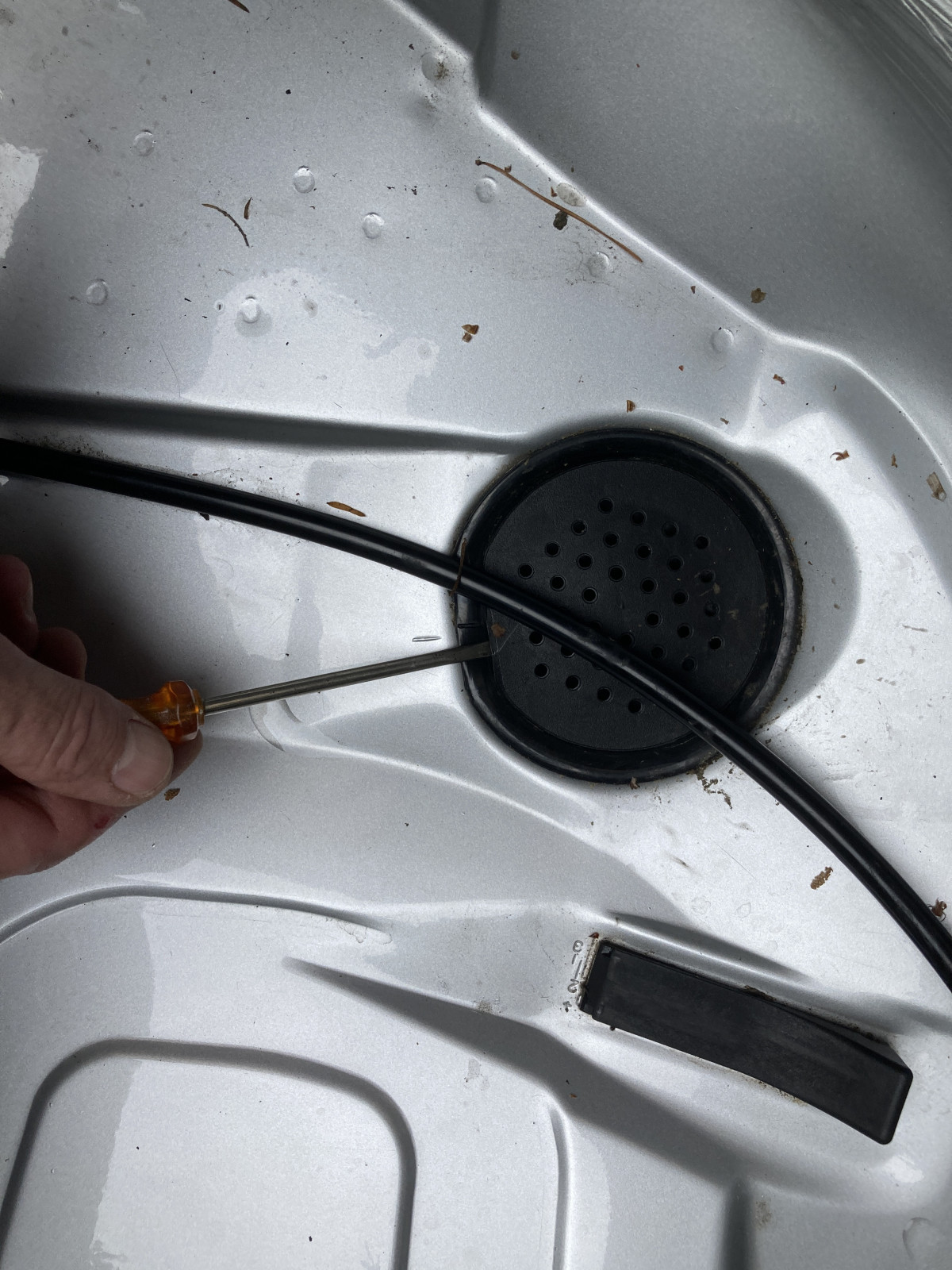 Verdeckkasten C70I Cabrio voller Wasser