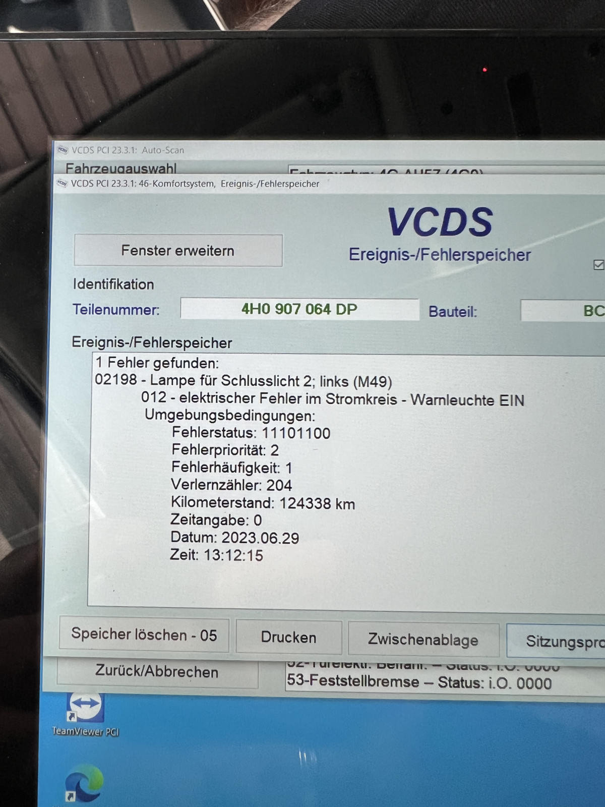 Audi A6 4G Fehler Lenkradsteuerung 02071