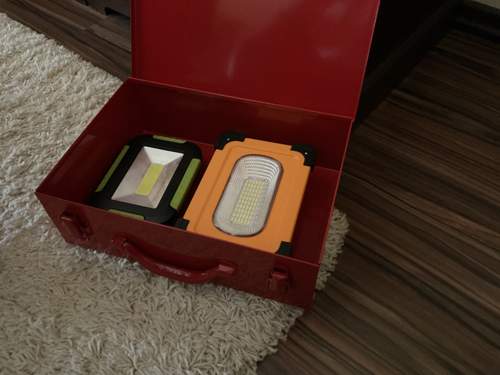 Metallkoffer für Akkugeräte