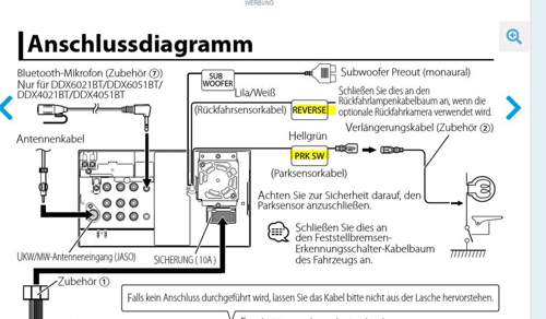 Schema Autoradio Anschluss
