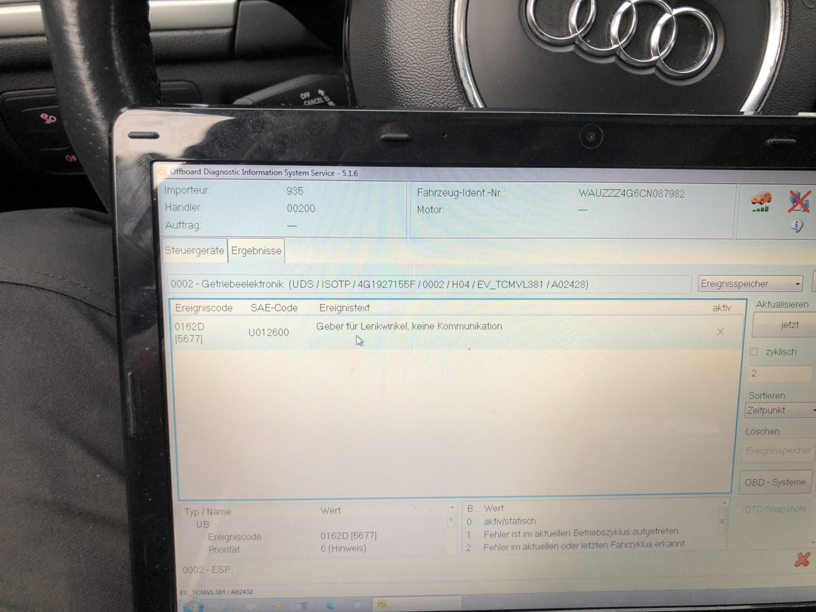 Audi a6 4g ESP ABS LENKUNG FEHLER