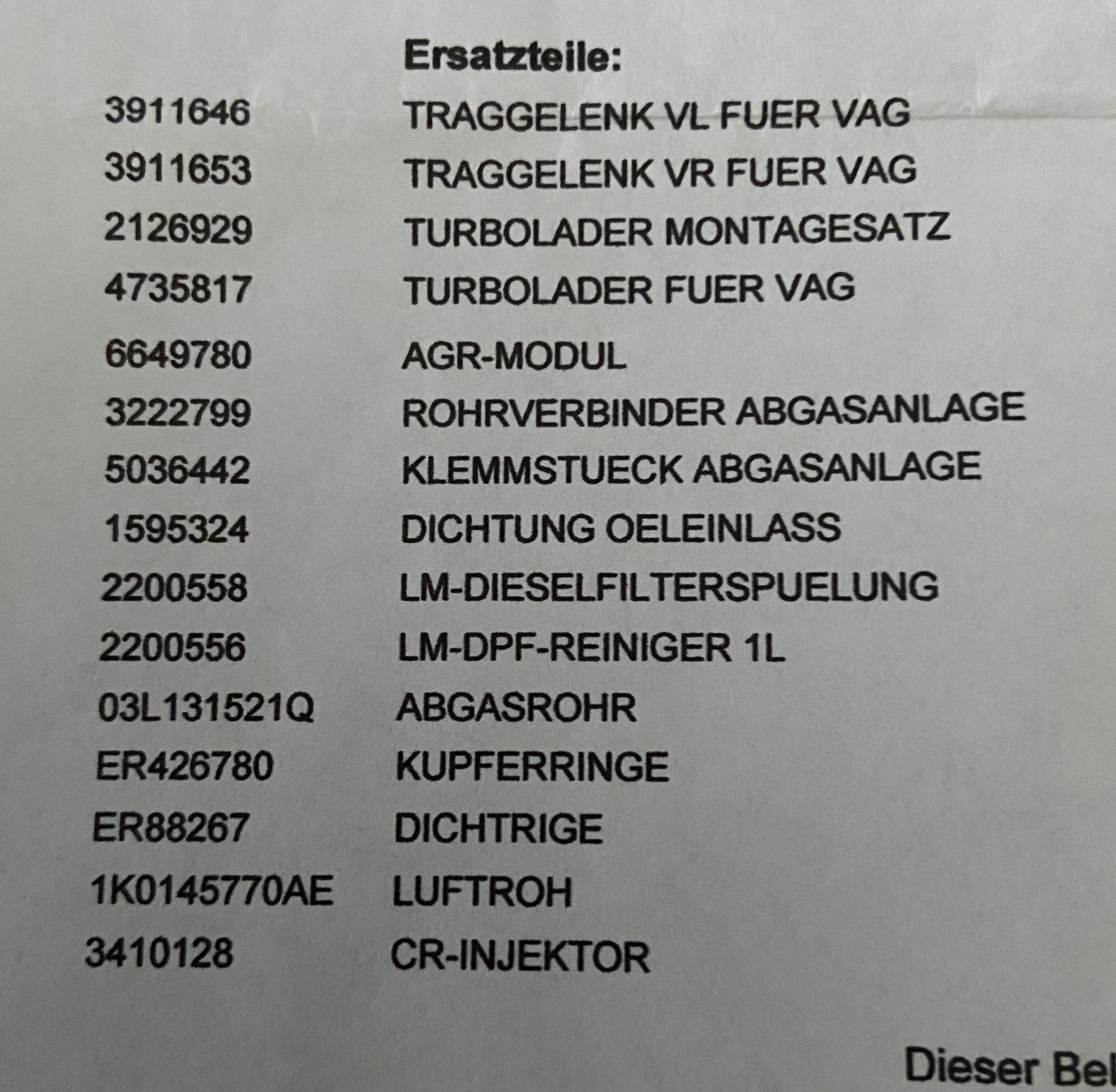 Leistungsverlust/Ruckeln Caddy III 1.6 TDI Baujahr 2011